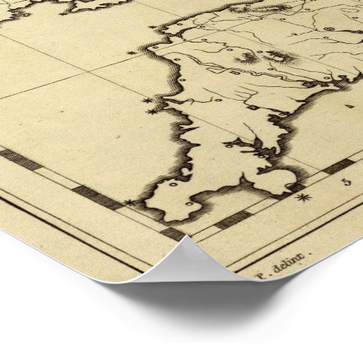 England, Wales Kontur Poster (Ecke)