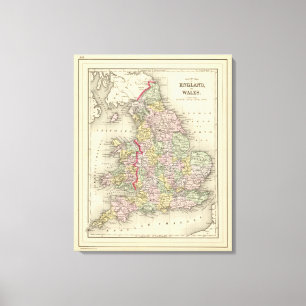 England, Wales Leinwanddruck