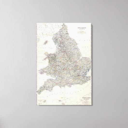 England, Wales Leinwanddruck (Vorderseite)