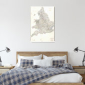 England, Wales Leinwanddruck (Insitu (Schlafzimmer))