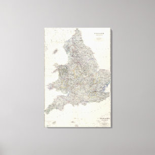 England, Wales Leinwanddruck