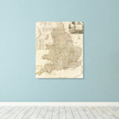 England, Wales Leinwanddruck (Insitu (Holzboden))