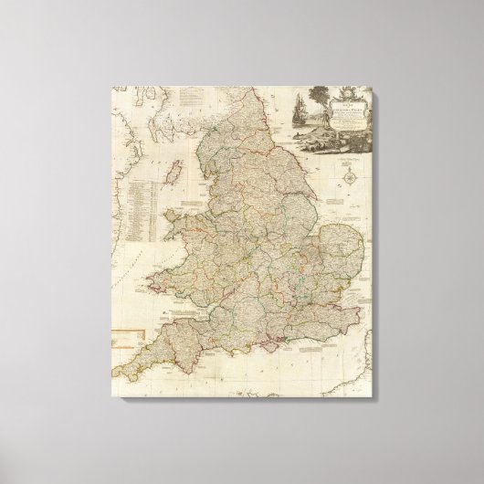 England, Wales Leinwanddruck (Vorderseite)