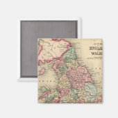 England, Wales Map von Mitchell Magnet (Vorderseite/Rückseite)