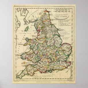 England, Wales römisch, modern Poster