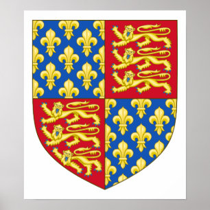 England-Wappen (1340) Poster