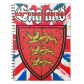 England-Wappen Notizblock (Vorderseite)