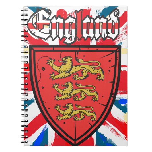 England-Wappen Notizblock (Vorderseite)
