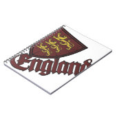 England-Wappen Notizblock (Linke Seite)