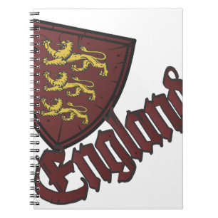 England-Wappen Notizblock