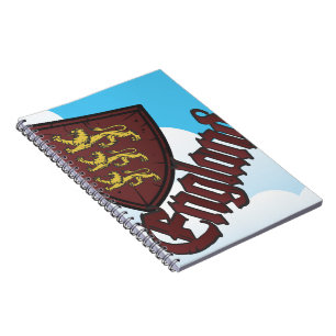 England-Wappen Notizblock