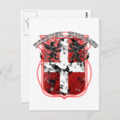 England Wappen Postkarte (Vorne/Hinten)