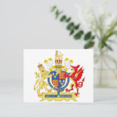 England Wappen Postkarte (Stehend Vorderseite)