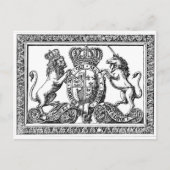 England-Wappen Postkarte (Vorderseite)