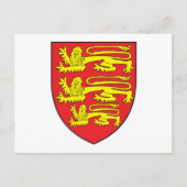 England-Wappen Postkarte (Vorderseite)