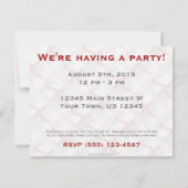 England Wave Flag Einladung (Rückseite)