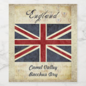 England Weinetikett (Einzelnes Label)