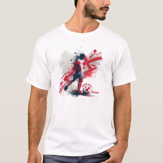 England Weißer T - Shirt. 02 T-Shirt