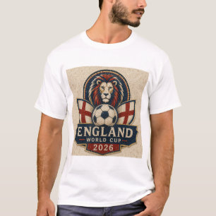 England Weltmeisterschaft 2026 Mosaik Löwe Fußball T-Shirt