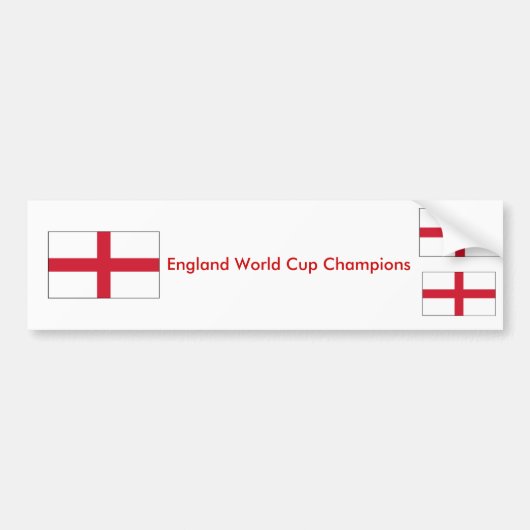 England-Weltmeisterschaft verficht Autoaufkleber (Vorne)