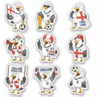 England-WM-Aufkleber Aufkleber