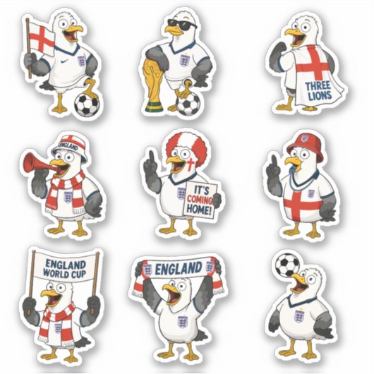 England-WM-Aufkleber Aufkleber (Vorderseite)