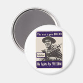 Engländer des Zweiten Weltkriegs Magnet (Vorderseite/Rückseite)