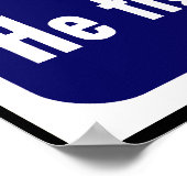 Engländer — dieser Mann ist dein Freund — Grenze Poster (Ecke)