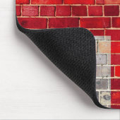 Englandflagge an einer Ziegelmauer Mousepad (Ecke)