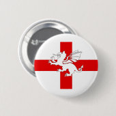 Englandflagge und -drache button (Vorne & Hinten)