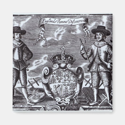 Englands berühmte Entdecker Magnet (Vorne)