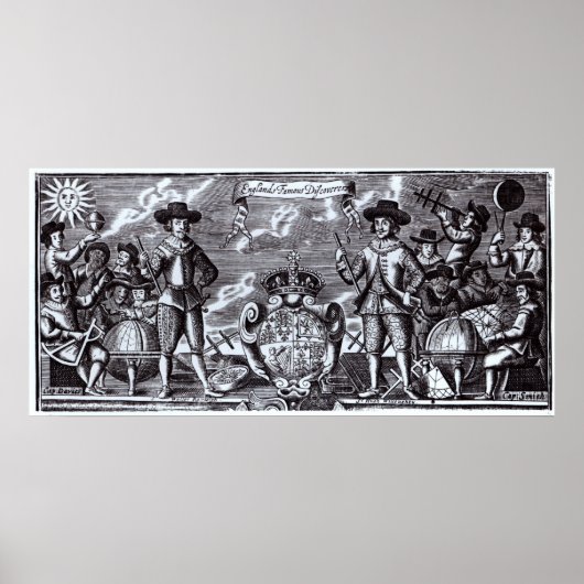 Englands berühmte Entdecker Poster (Vorne)