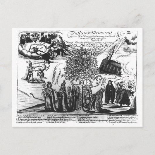 Englands Gedenkstätte Postkarte (Vorderseite)