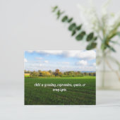 Englands Herbstlandschaft - Personalisiert Postkarte (Stehend Vorderseite)