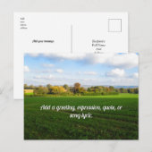 Englands Herbstlandschaft - Personalisiert Postkarte (Vorne/Hinten)