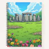 England's Stonehenge in Spring Notizblock (Vorderseite)