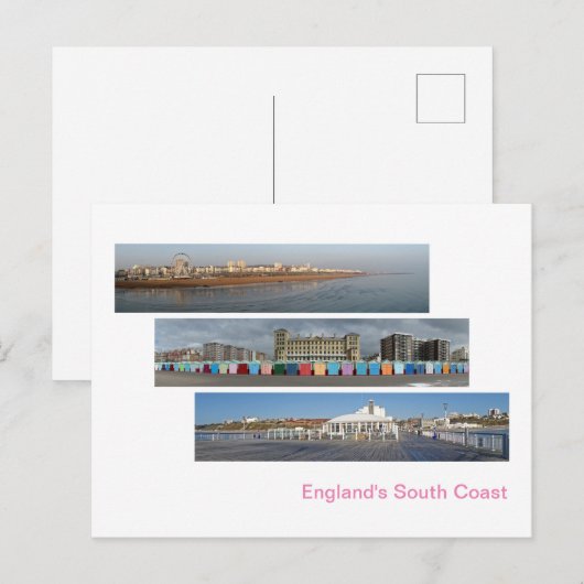 Englands Südküste Panoramen Postkarte (Vorne/Hinten)