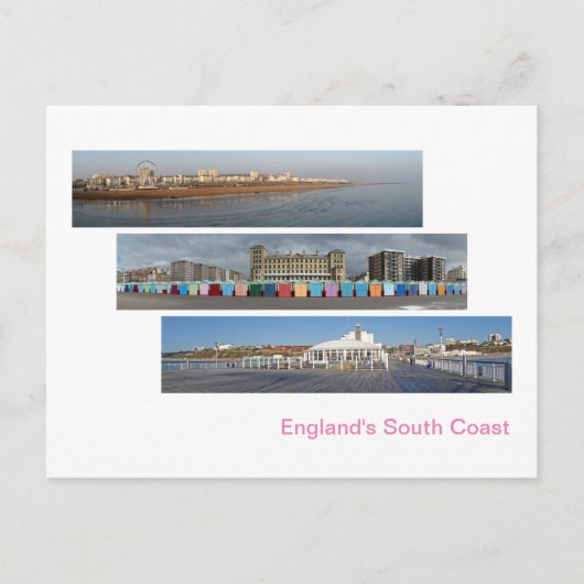 Englands Südküste Panoramen Postkarte (Vorderseite)