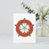 Englands Tudor-Rose Postkarte (Stehend Vorderseite)