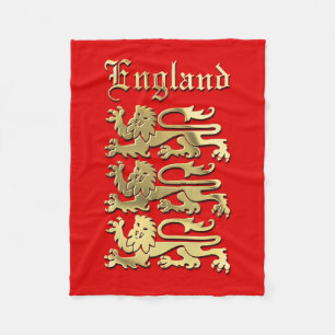 Englands Wappen Fleecedecke