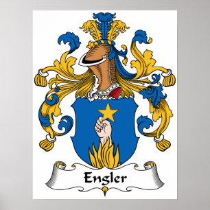 Engler Familienwappen Poster