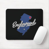 Englewood New Jersey Nj Map  Mousepad (Mit Mouse)