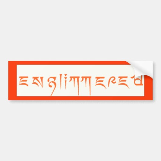 Englimmered Autoaufkleber (Vorne)