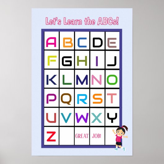 Englisch ABC Poster (Vorne)