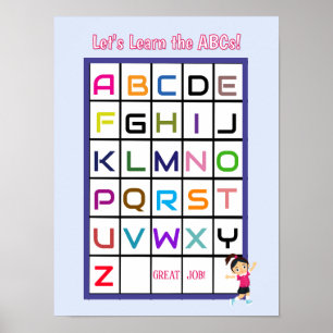 Englisch ABC Poster