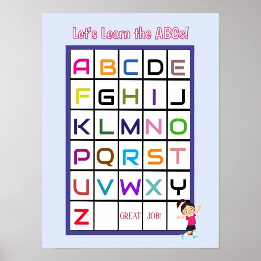 Englisch ABC Poster (Vorne)