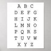 Englisch alphabet, ABC Poster (Vorne)