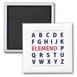 Englisch Alphapbet ELEMENO Song Magnet