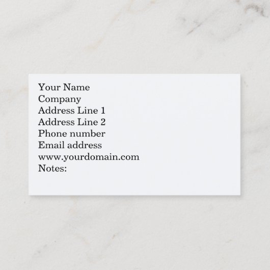 Englisch als Second Language Business Card Visitenkarte (Rückseite)