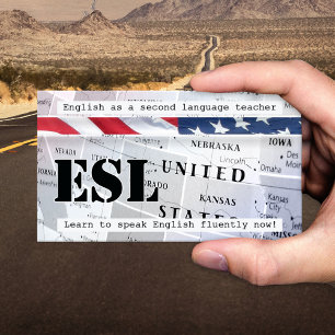 Englisch als Second Language Business Card Visitenkarte